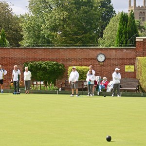 Duncomb Shield: Bowlers in action.