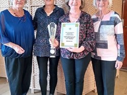 SDBA Ladies 2-wood Triples League winners