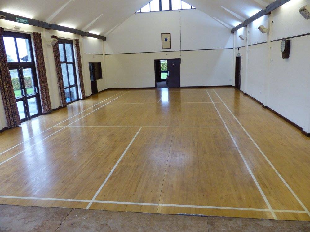 Full size badminton court