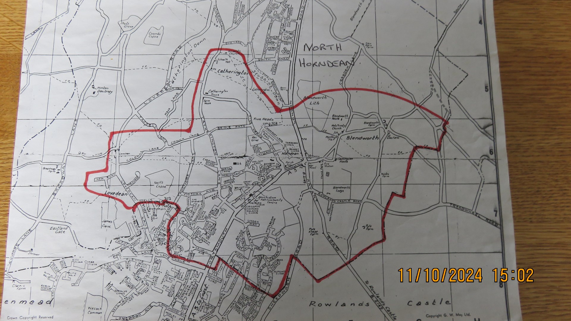 Horndean Voluntary Care Group Area Covered by Group