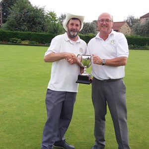 Men's 4 wood winner - and Club champion - Richard Lambert on right with runner up Jonny Abbott