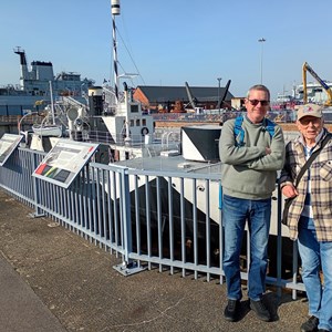 HMS M33 at Portsmouth Dockyard