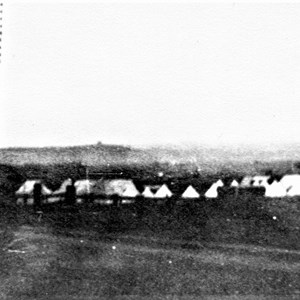 Bull Field Camp with Penshaw Monument to the south east