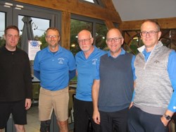 Richard, Mike, Alan and Tim, somewhat a loaded team, won the team three score concaternation