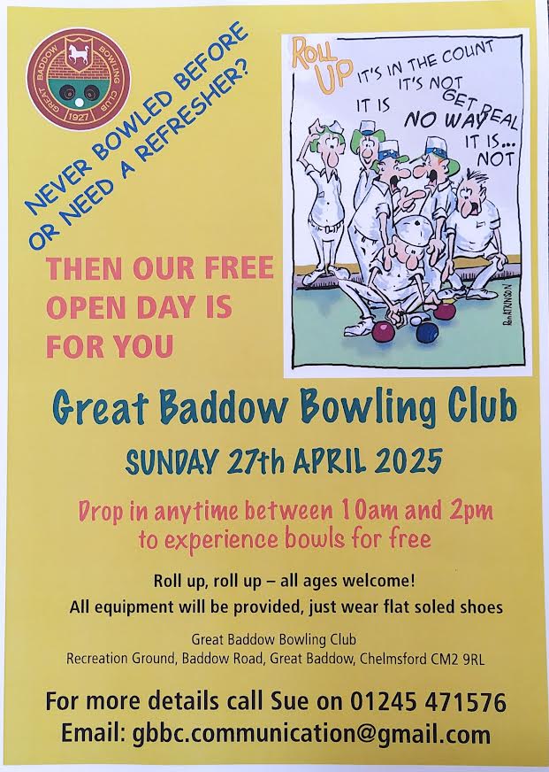 Great Baddow Bowling Club Try Bowls Taster Sessions Great Baddow Bowling Club Try Bowls Taster Sessions