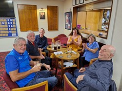 Wednesday 24th July Quiz winners Berard Finnigan family and friends. Keith doing Quiz next week.