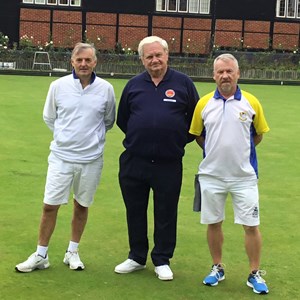Handicap Finalists - David and Perry with marker Keith