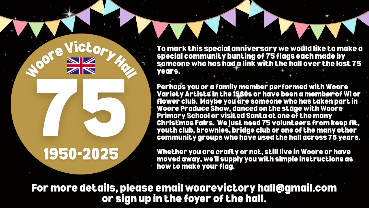 Woore Victory Hall 75th Anniversary