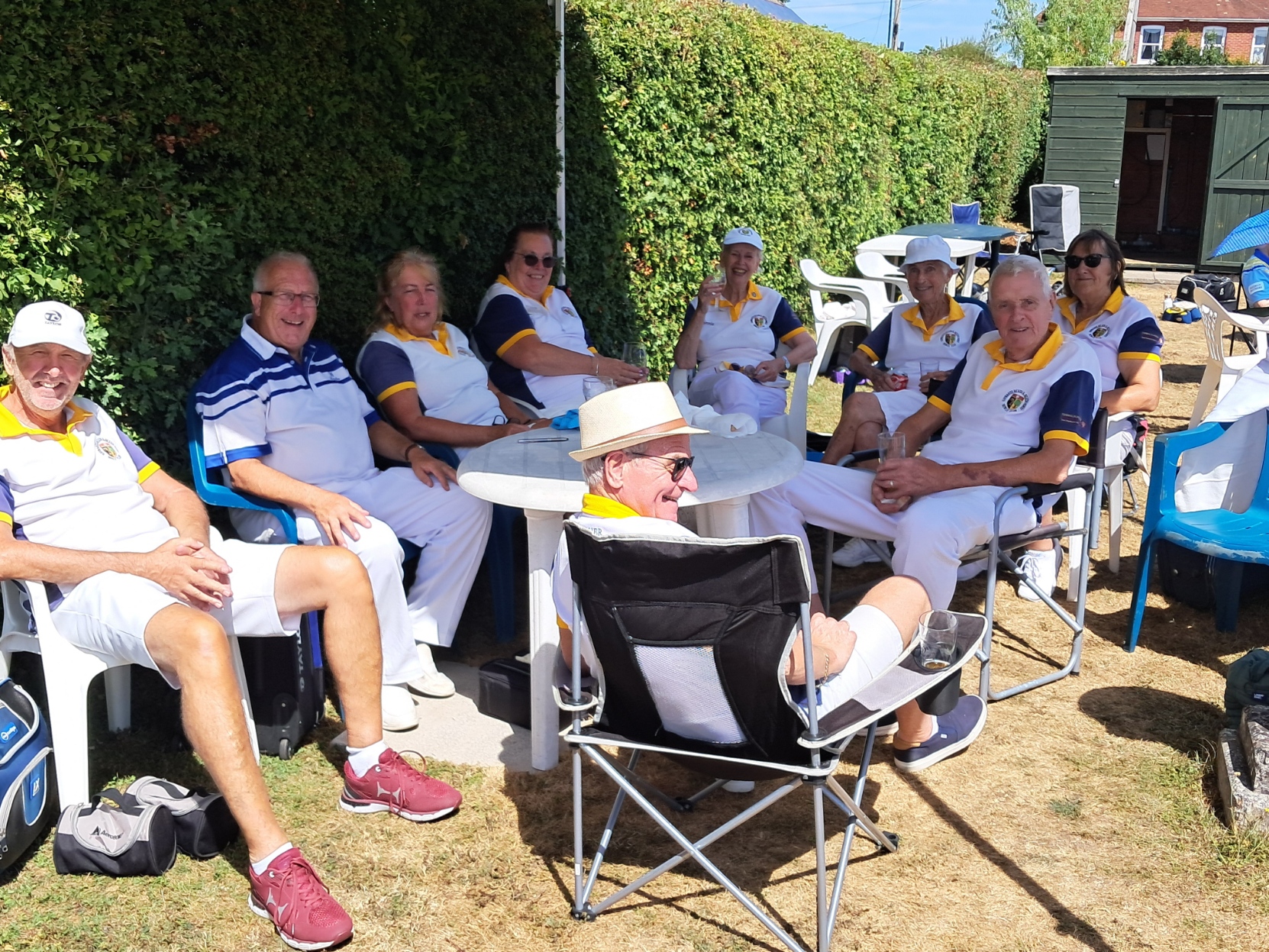 A welcome break during Burgess Hill's charity day