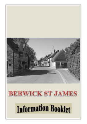 Berwick St James Parish Newcomers Welcome Booklet Berwick St James Parish Newcomers Welcome Booklet