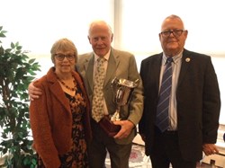 Peter Stokes receives the Matthews Cup for the winning Team Peter Stokes, Steve Dean and Sue Knight Peter Stokes receives the Matthews Cup for the winning Team Peter Stokes, Steve Dean and Sue Knight