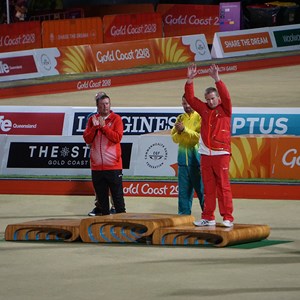 Rob Paxton winning th Bronze Medal at the commonwealth Games 2019