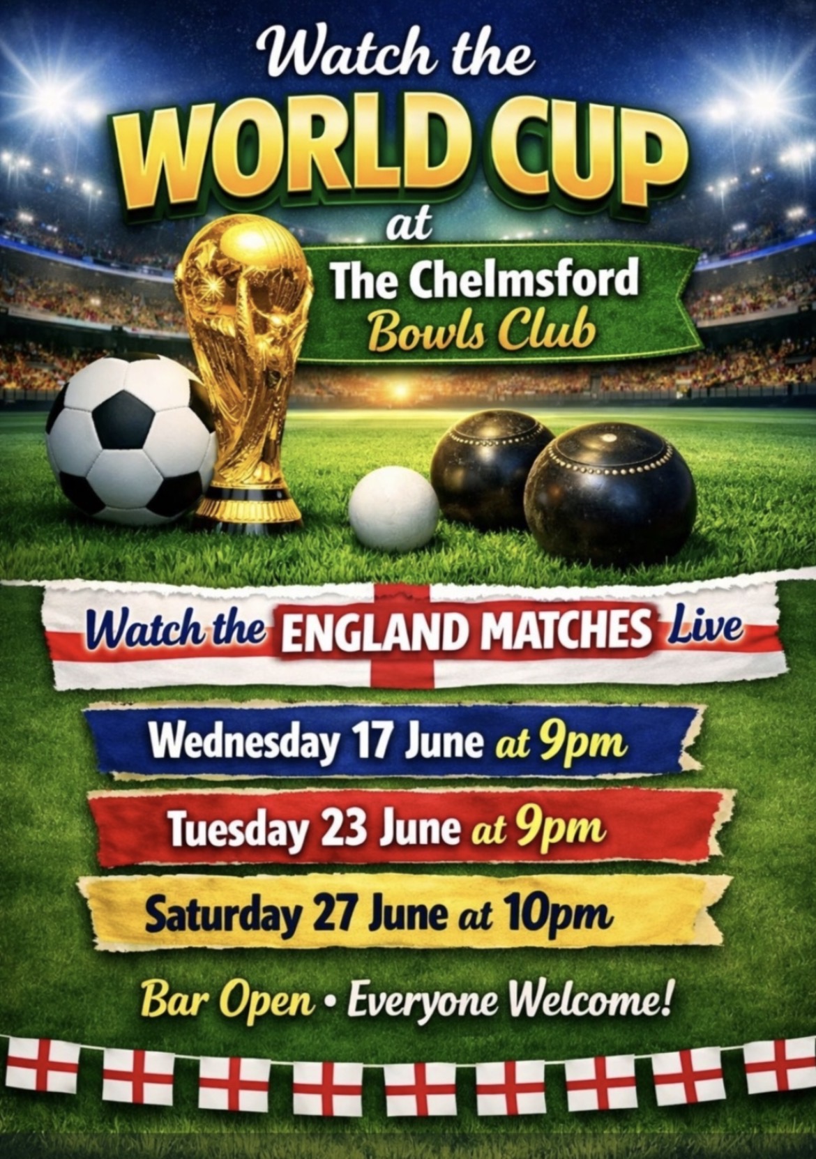 Chelmsford Bowls Club FIFA World Cup