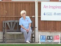 President Viv keeping a watchful eye on the game.
