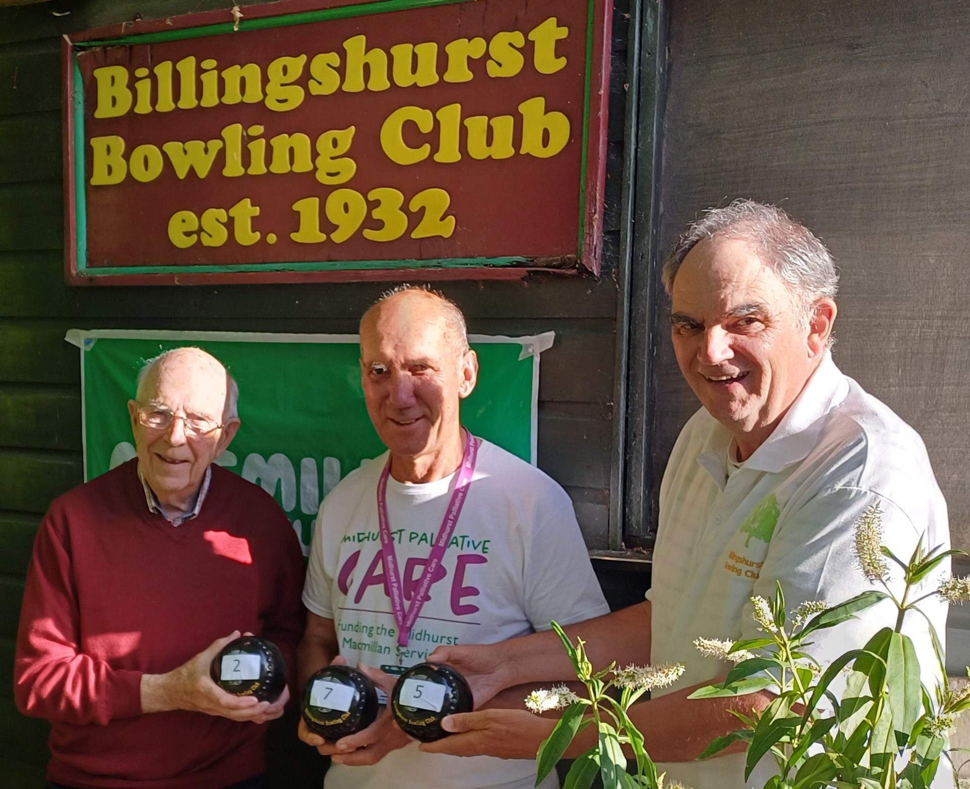 Ray Chick from the BilliBrian our President, Ray and our Chairman Barry show off their bowling and counting skills . Ray Chick from the BilliBrian our President, Ray and our Chairman Barry show off their bowling and counting skills .