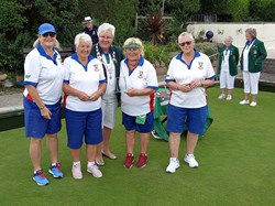 Angela, Janet, Dawn and Ellie - Senior Fours Runners-Ups