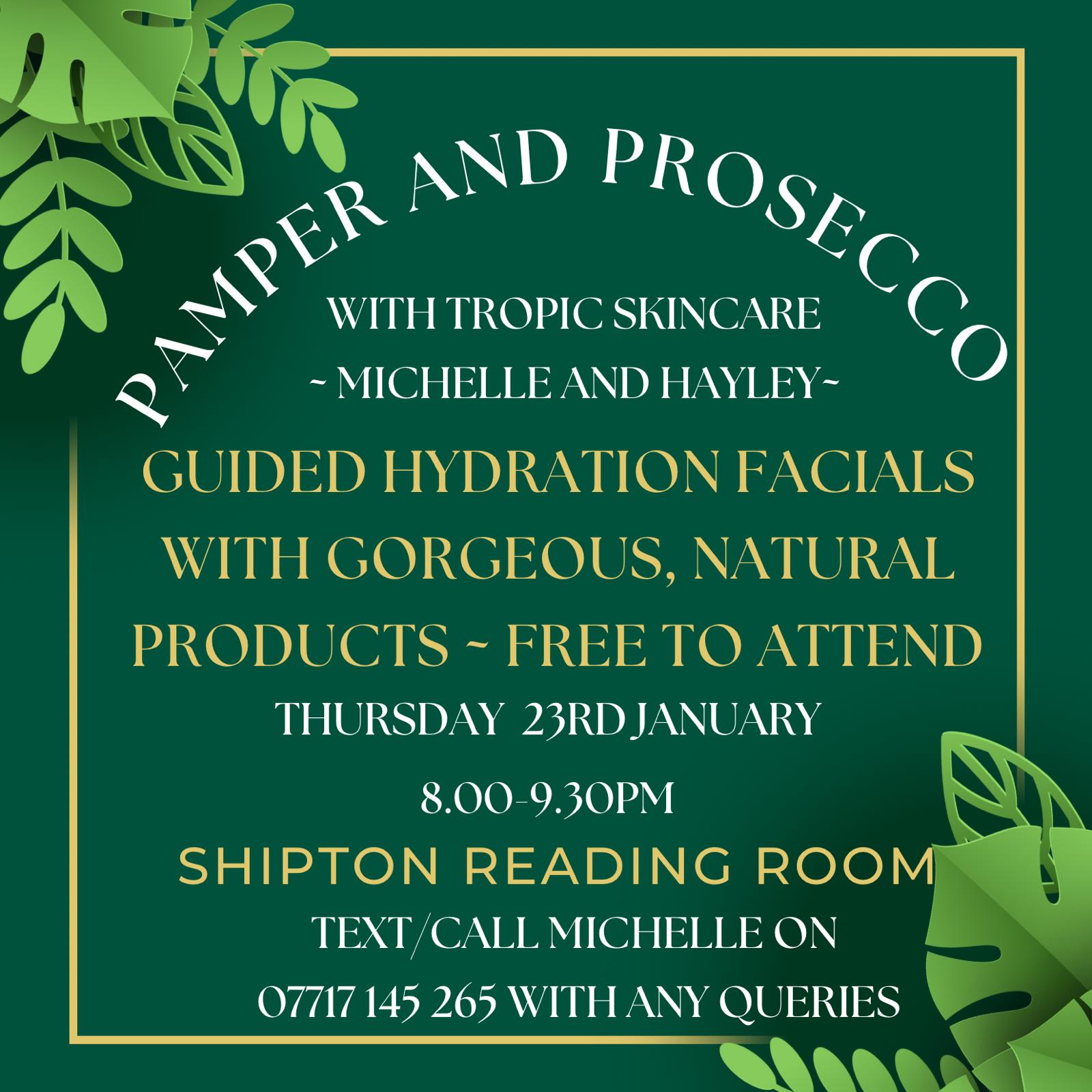 Shipton Village Pamper and Prosseco