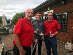 Tim makes up for not winning the main prize by taking the Father and Son trophy