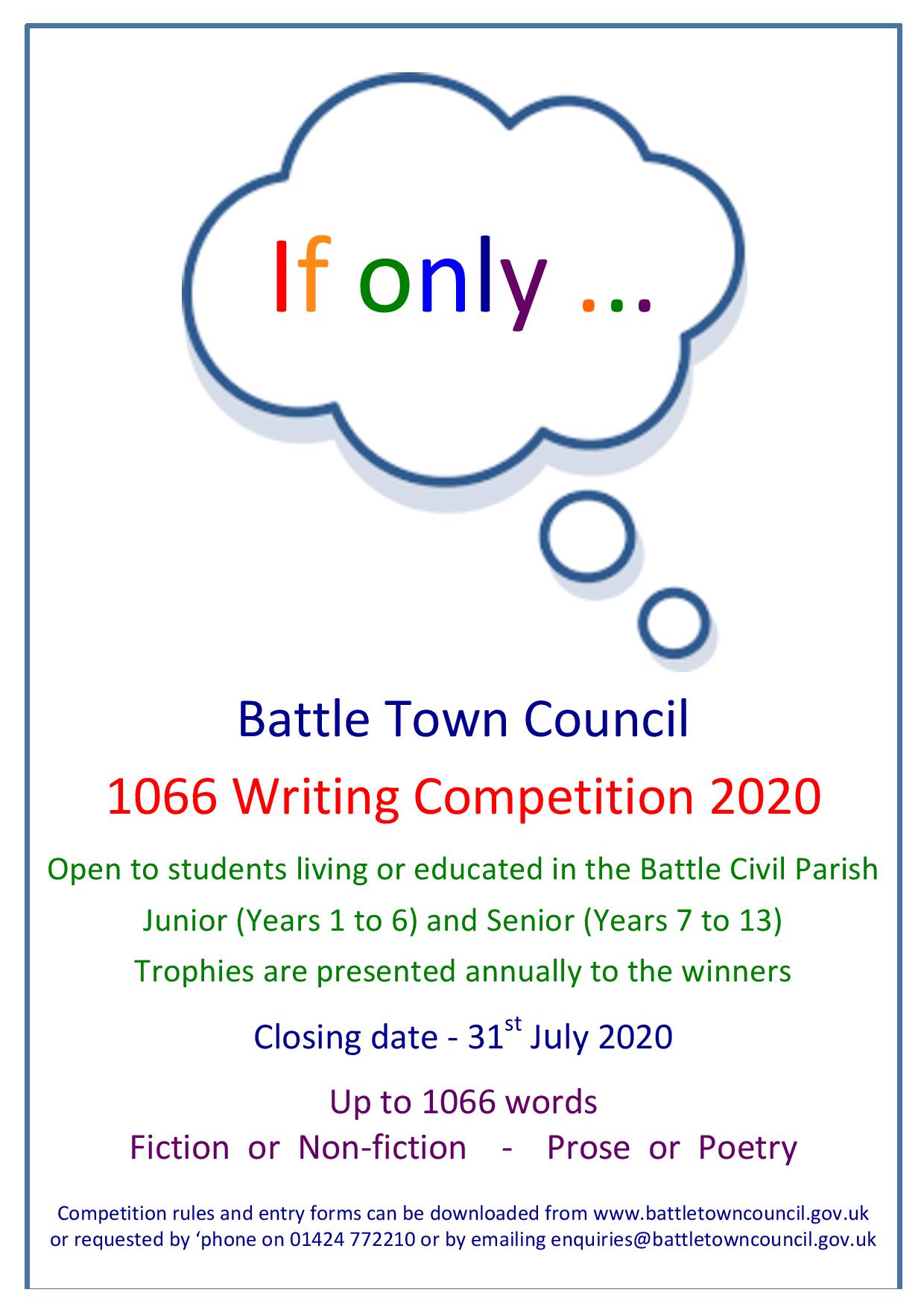 Battle Town Council Writing Competition Battle Town Council Writing Competition