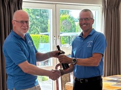 Steve only gets cut the one stroke for winning by keeping his score under the 36 point limit, shrewd move!