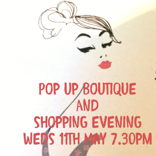Great Haseley Village Hall Pop Up Boutique Evening