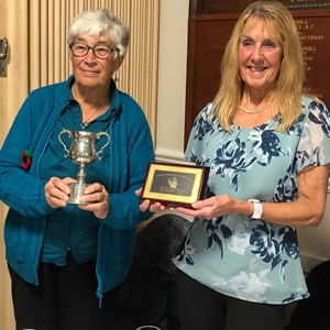 Lesley & Yvonne with 'C League' Runners Up Awards