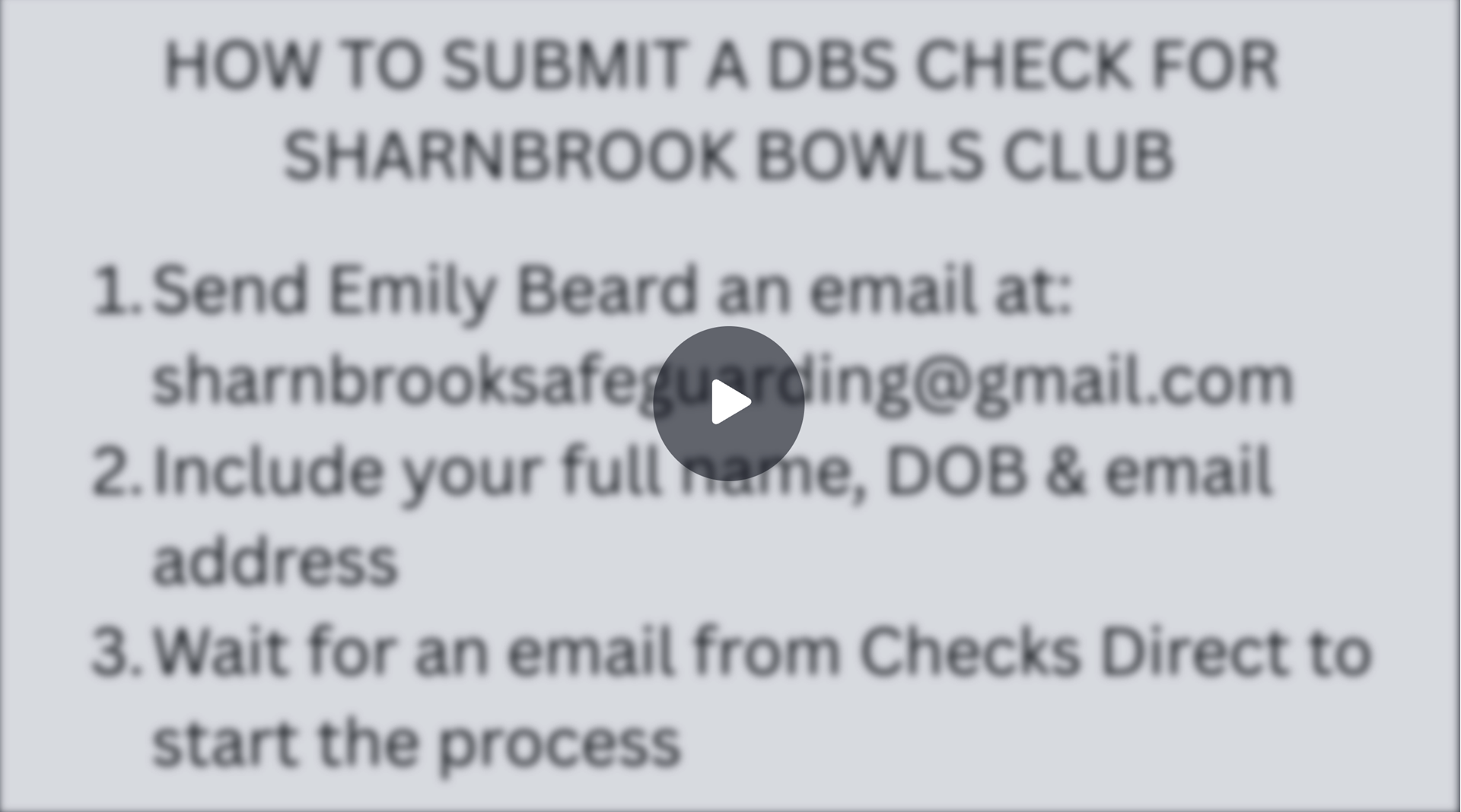 Sharnbrook Bowls Club Club Policies