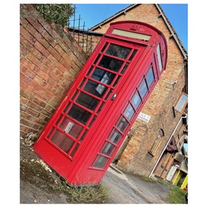 DEC 7th   THE PHONE BOX  (by LS) Sir Giles Gilbert Scott designed the iconic phone box in 1935.  His father, Sir George, renovated Ladbroke Church 60 years earlier!