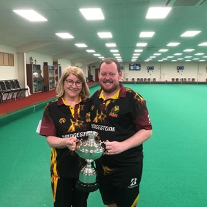 Jean Patterson and Dominic McVittie - County Mixed Pairs Winners