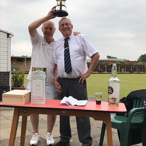 President Ray with the victorious skip, Bill Barber