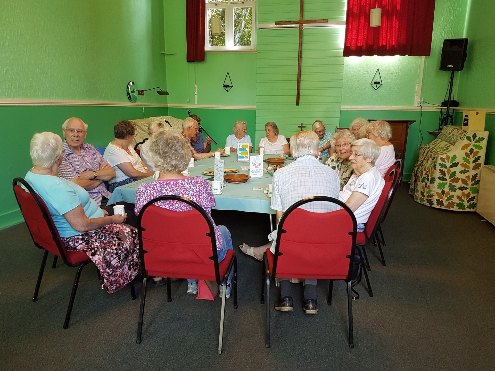 Visitors at the Methodist Chapel Coffee morning