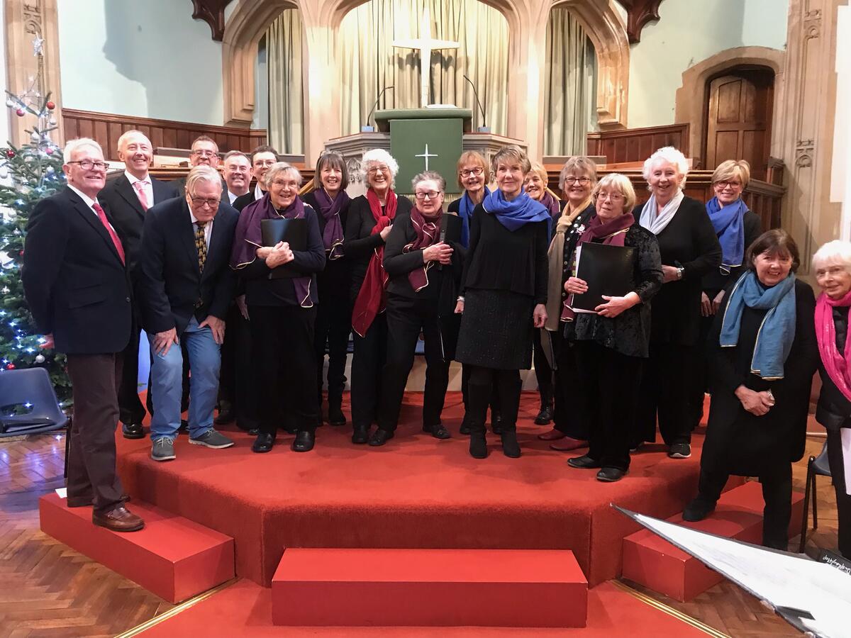 URC Christmas concert with over £300 raised for Ukraine and Prescription Arts charities.