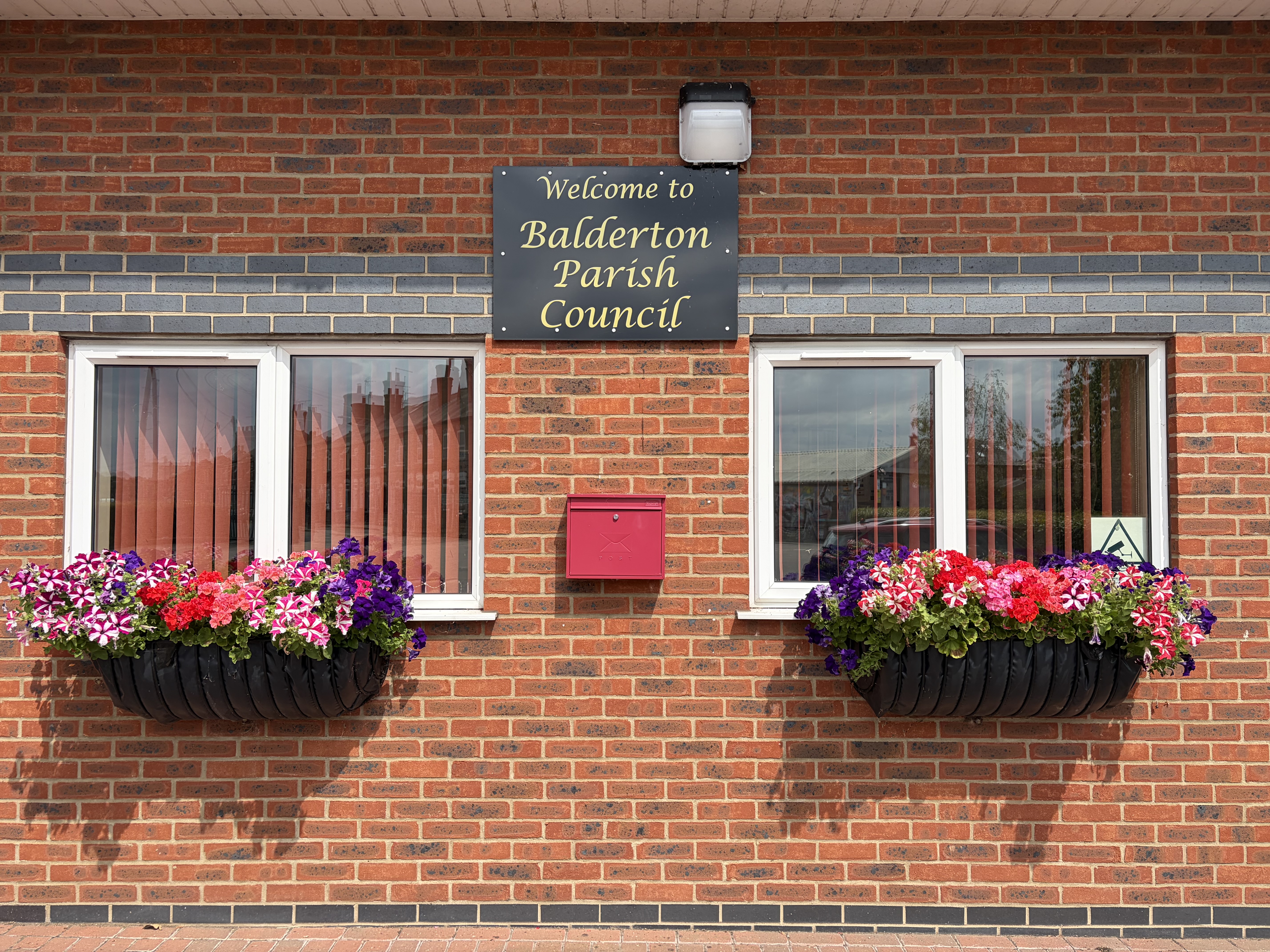 Outside Balderton Parish Council Office