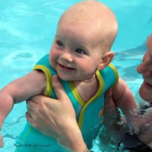 Olivers first swim