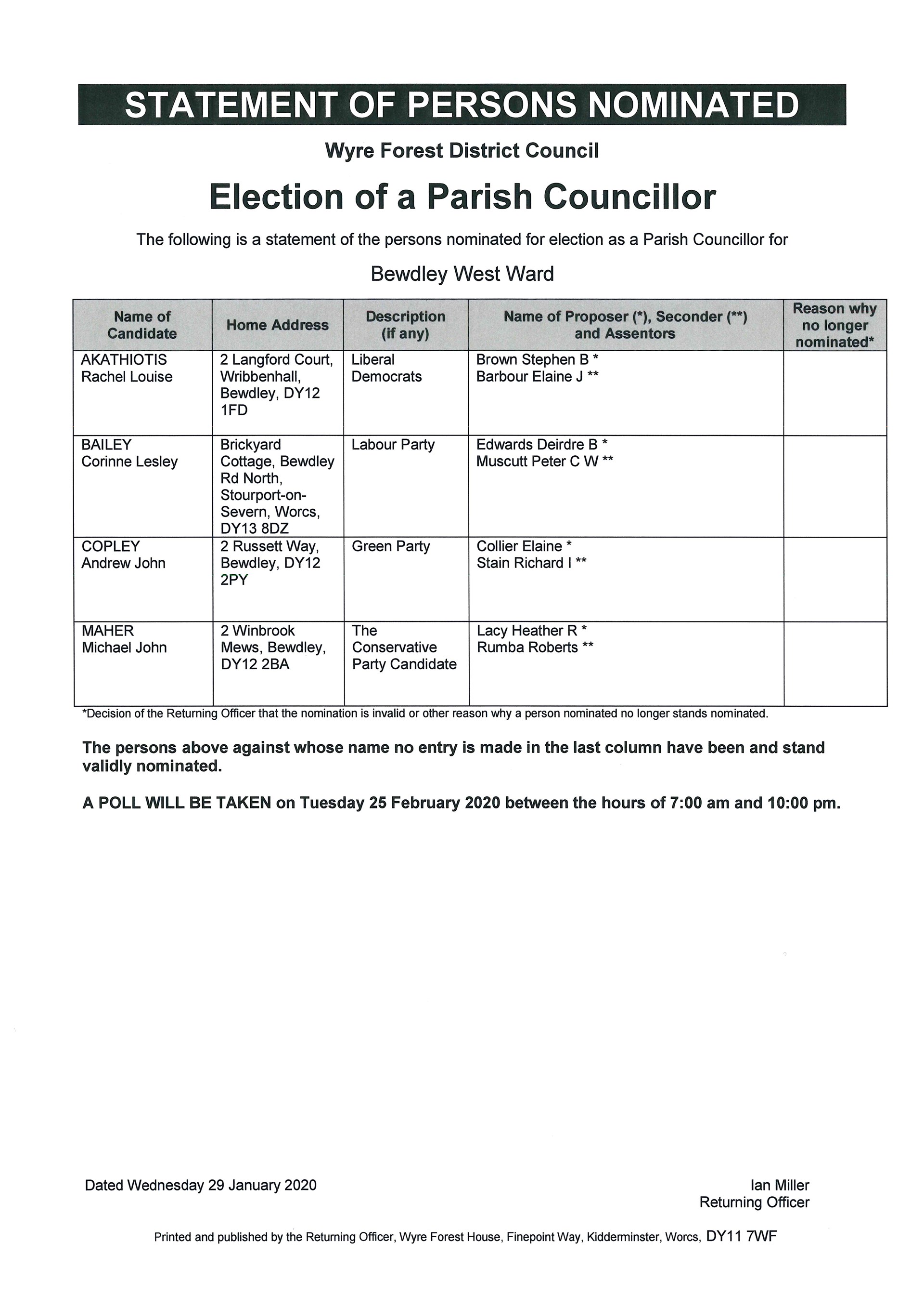 Bewdley Town Council Councillor Vacancies Bewdley Town Council Councillor Vacancies