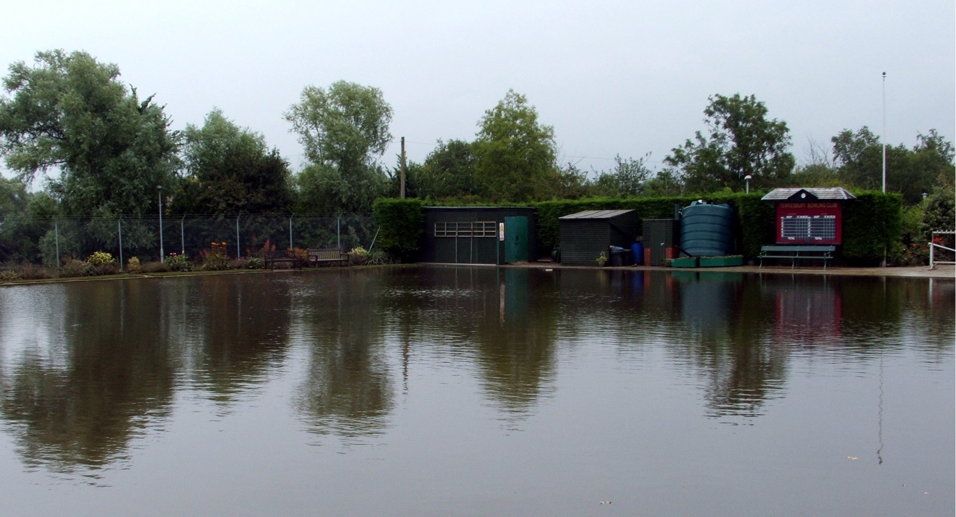 Water down two feet to bank high Water down two feet to bank high