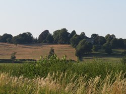 View looking up towards Seend