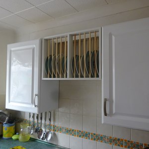 Plate rack fabricated and installed