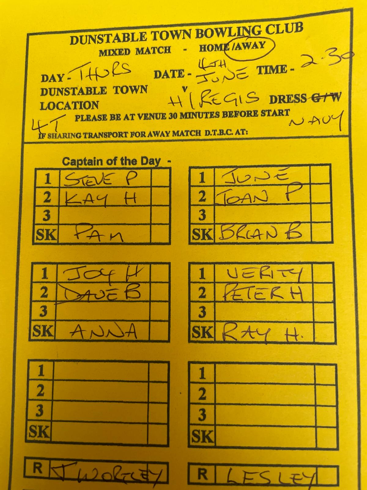 Away to Houghton Regis 6/6/26 - 2.30pm