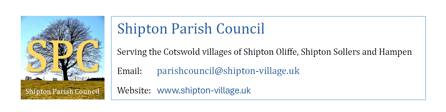 Shipton Village Latest Agenda