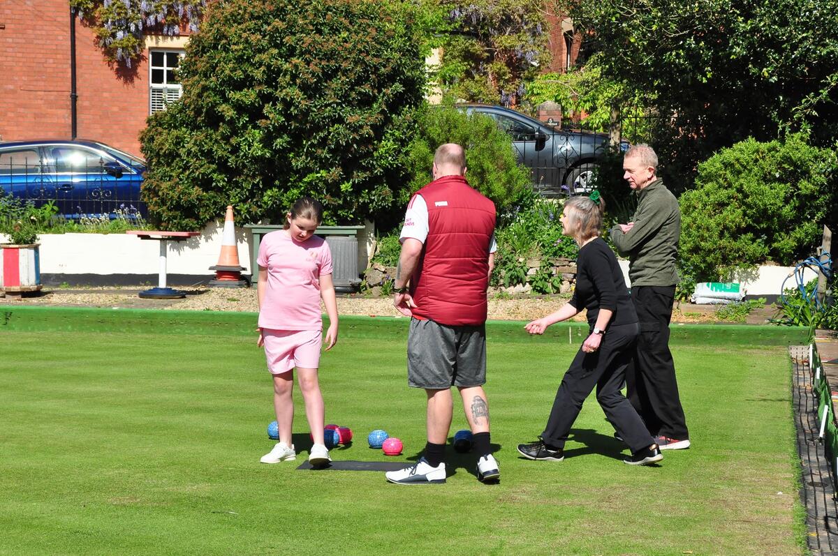 Ledbury People Trying Bowls