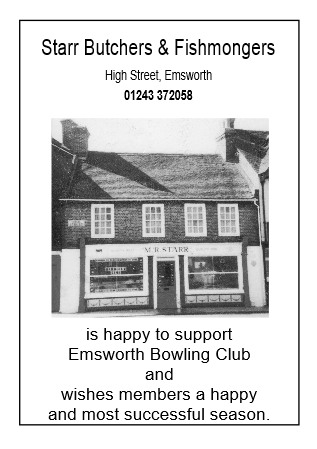 Emsworth Bowling Club Starr Butchers Emsworth Bowling Club Starr Butchers
