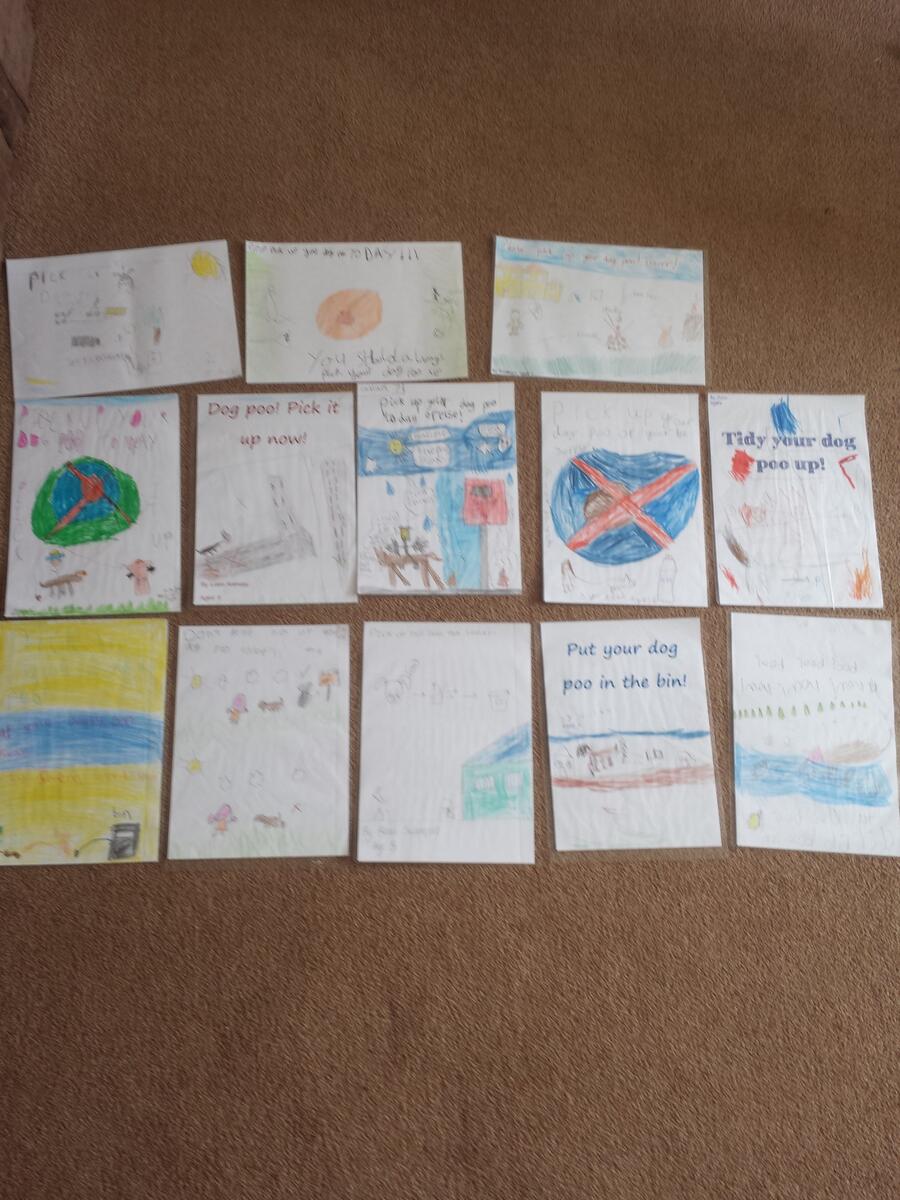 Posters designed by KS1 pupils
