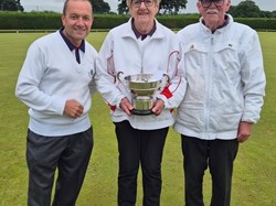 Malcolm Richardson,Betty Turnbull & Alec Young Runners Up Stillington Triples 2024