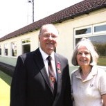 Chairman, Geoff Stamp, with Mayor for Taunton Deane, Vivienne Stock-Williams