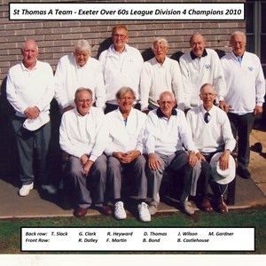 St Thomas A Over 60s Division 4 Champions 2010