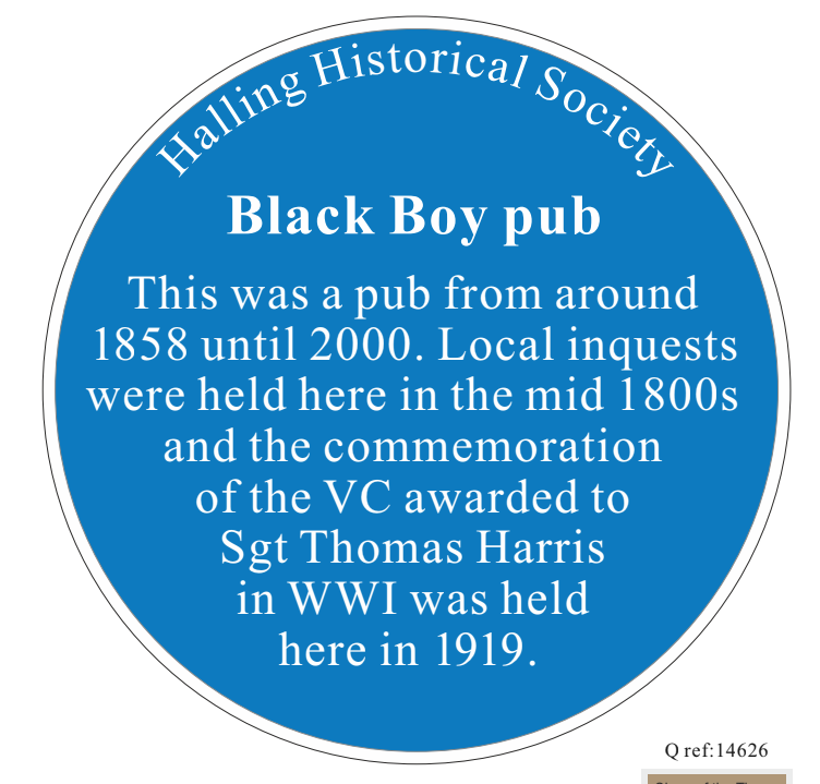 Halling Historical Society Plaque 7: The Black Boy Pub