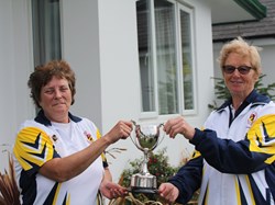Mary Barron Trophy winners Diane Baker & Ann Wright