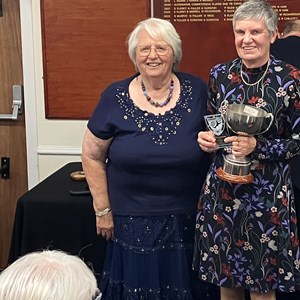 Mary with Ladies Singles winner Penny