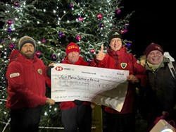Cheque for £450 presented to West Mercia Search & Rescue